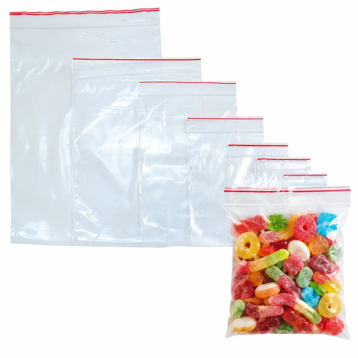 Mini Grip Bags - Clear LDPE